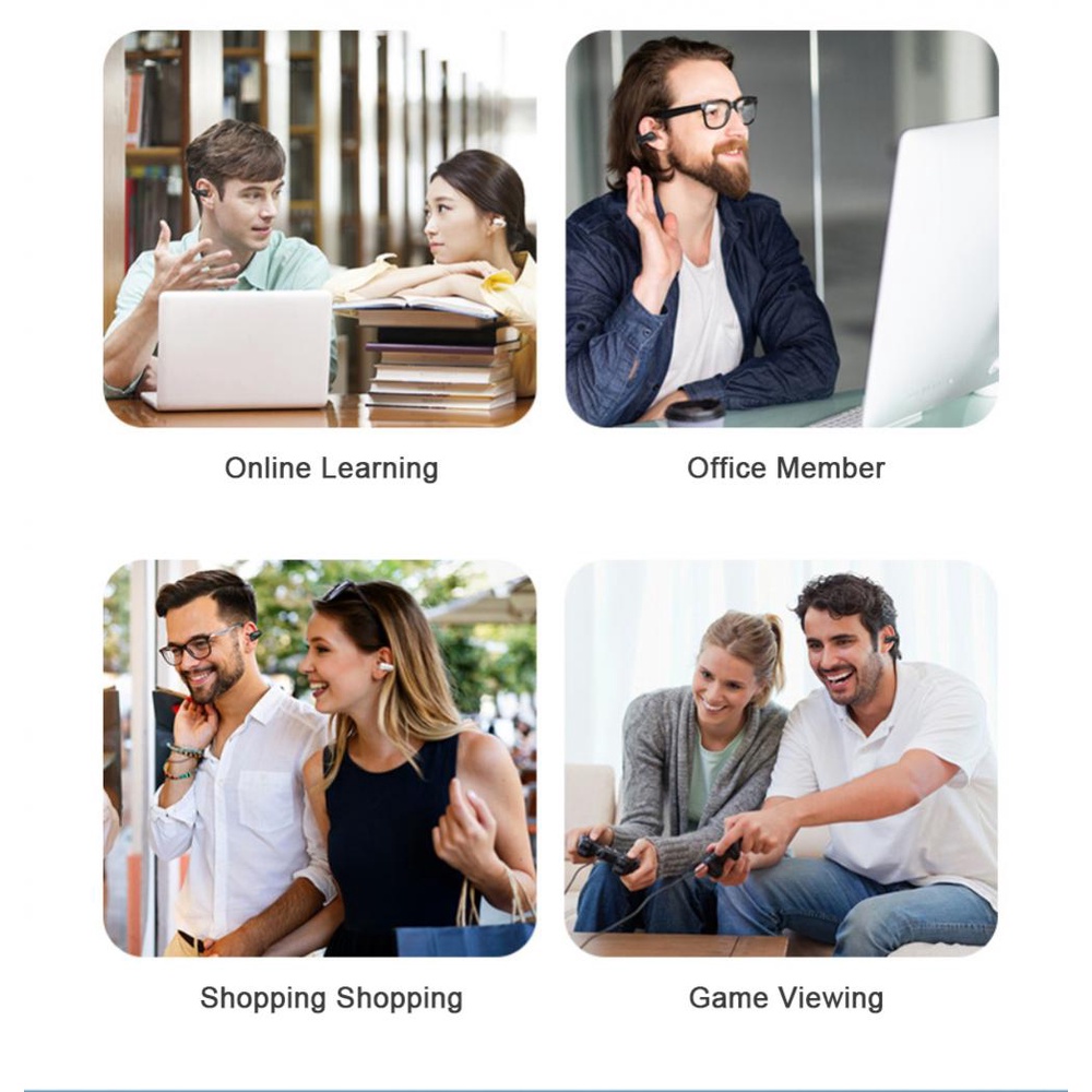 Ambie Tai Nghe Bluetooth TWS Truyền Âm Thanh Xương Tai Không Dây