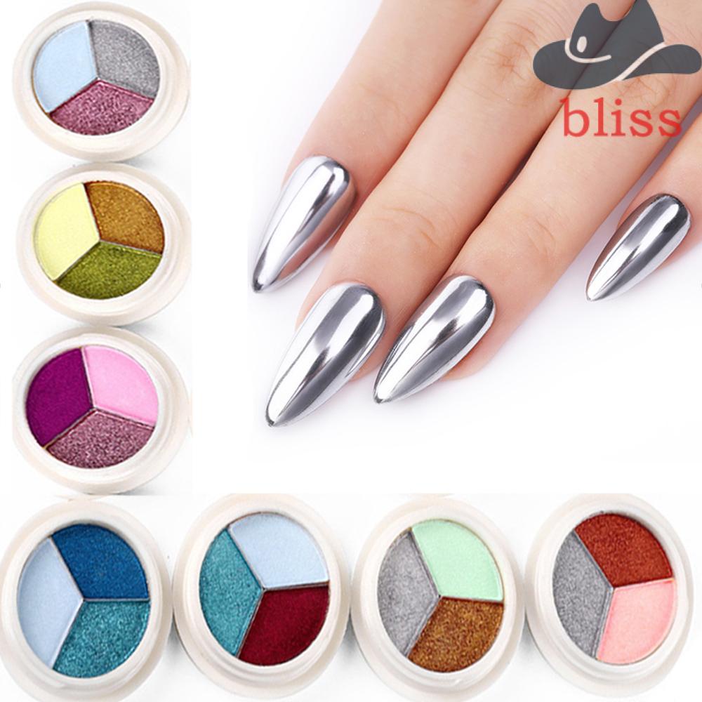 Bột Chrome Tráng Gương Lấp Lánh Dùng Trang Trí Móng Nghệ Thuật