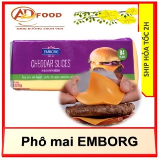 1kg ( 84 lát ) phô mai ăn liền , phô mai EMBORG
