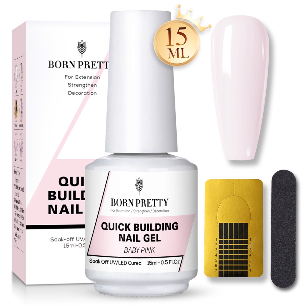 Gel Dán Nối Dài Móng Tay 5 Trong 1 BORN PRETTY 15ml