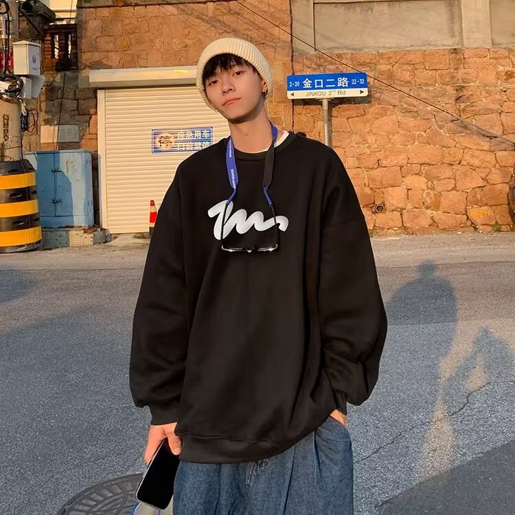 Áo sweater Tay Dài In Họa Tiết Phong Cách hip hop Nhật Bản Thời Trang Cho Nam Và Nữ size M-5XL