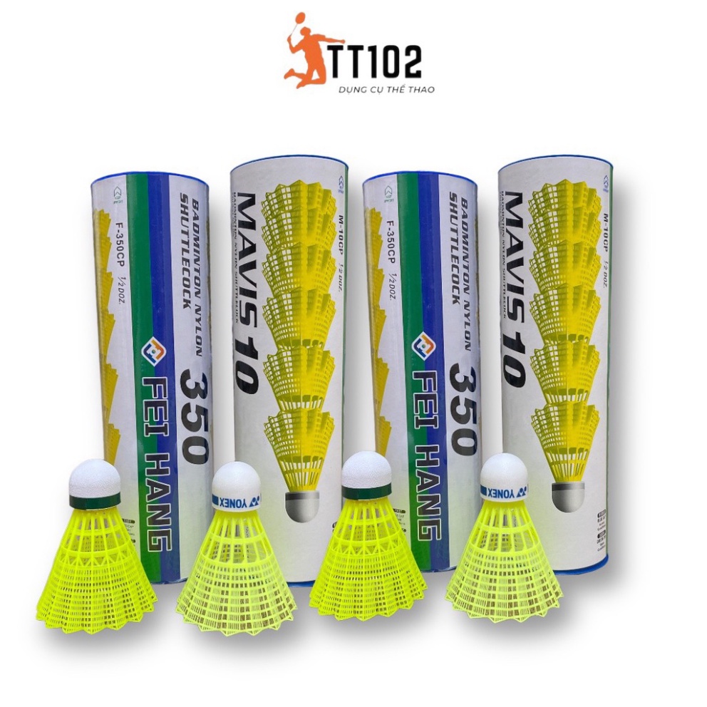 Ống cầu lông nhựa Yonex Mavis 10 chính hãng siêu bền, 6 quả tiện lợi