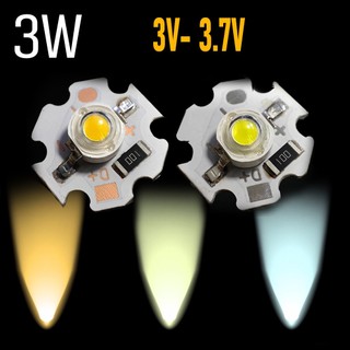 Chip Led Luxeon 3V-3.7V công suất đã hàn đế tản nhiệt 20mm