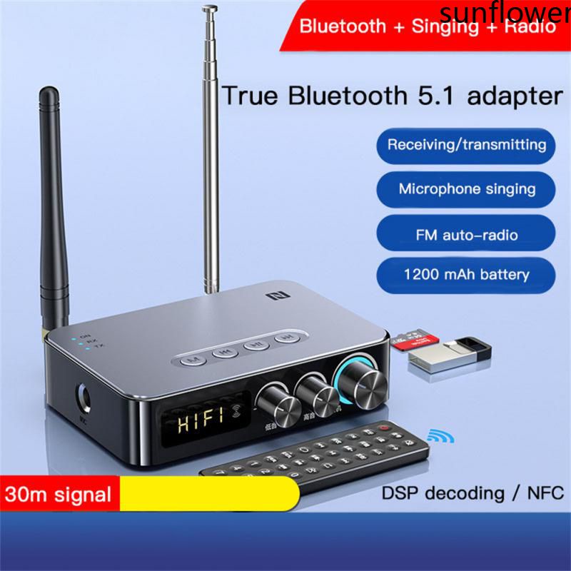 Bộ Thu Phát Âm Thanh M9 Pro Bluetooth 5.1 Bộ Chuyển Đổi Aux 3.5Mm Đầu Đọc Thẻ U/Đĩa Tf/Nhạc Stereo Âm Thanh Vòm 3d Không Dây Bộ Chuyển Đổi Radio Fm Dac-Sun. Vn