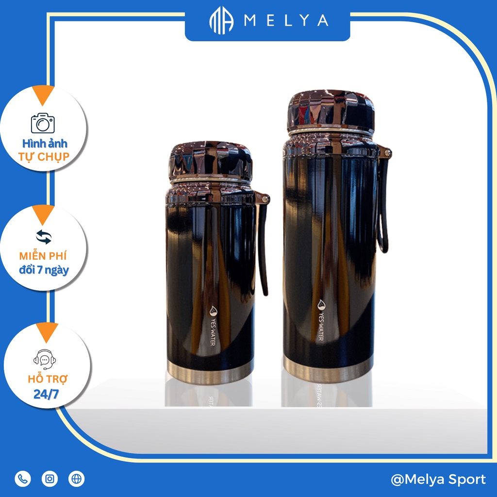 Bình giữ nhiệt nóng lạnh 1000-1200-1500ml L1 inox 304 cao cấp,nắp titan,phù hợp thể thao, du lịch tiện lợi - Melya Sport