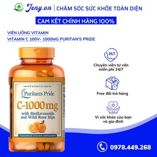 Viên Uống Vitamin C 100v- 1000mg Puritan's Pride 10/2024