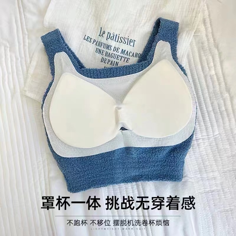 Áo Lót Lông Cừu Dày Dặn Ấm Áp Thời Trang Mùa Đông Cho Nữ