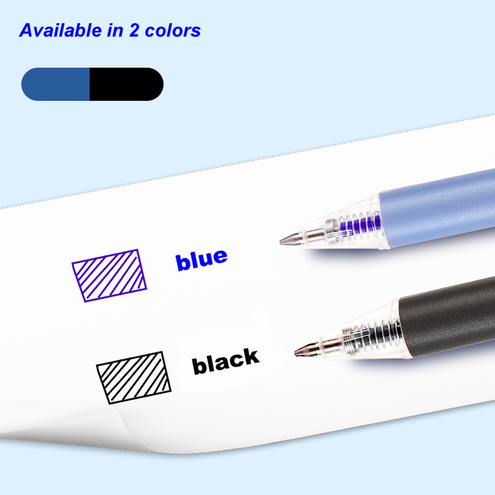 Bút Bi Mực Đen / Xanh Ngòi 0.5mm Kiểu Dáng Ngẫu Nhiên