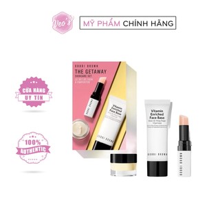 Set dưỡng da bobbi brown 3 món the getaway skincare set
