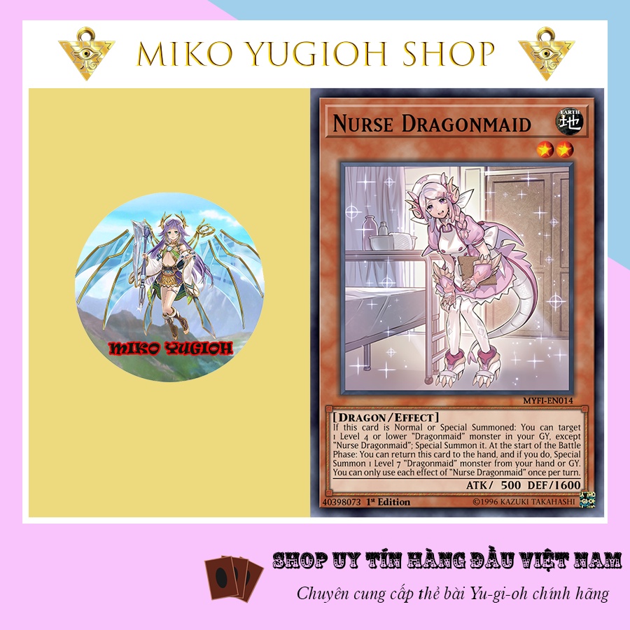 Thẻ Bài Yugioh Chính Hãng Tiếng Nhật Nurse Dragonmaid SLF1
