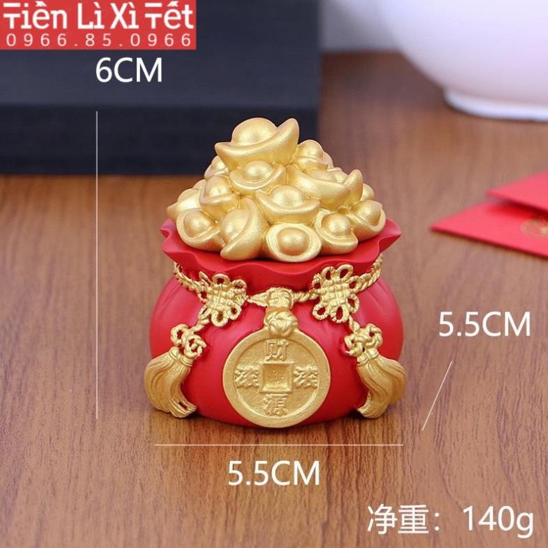 Hũ Muối Gạo Tài Lộc,  Tiểu Cảnh Chưng Ban  Thần Tài