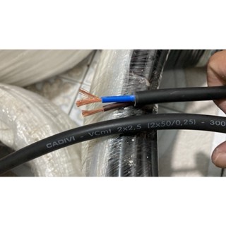 giá 1 mét dây điện Cadivi đôi mềm tròn VCmt 2X0.75,2x1 2X1.5 2X2.5 2x4 2 lớp vỏ bọc đen 