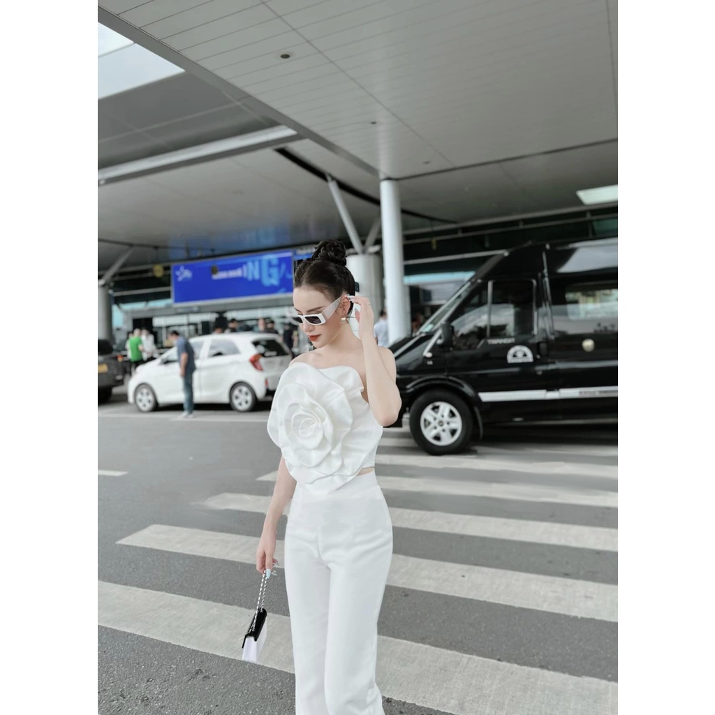 Áo Croptop xinh xắn dễ thương sang chảnh vải Tafta cao cấp may 2 lớp (Có may kèm mút ngực) | BigBuy360 - bigbuy360.vn