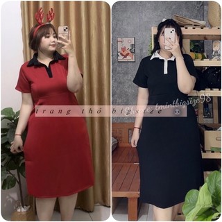 Đầm cổ trụ basic bigsize 65-90kg