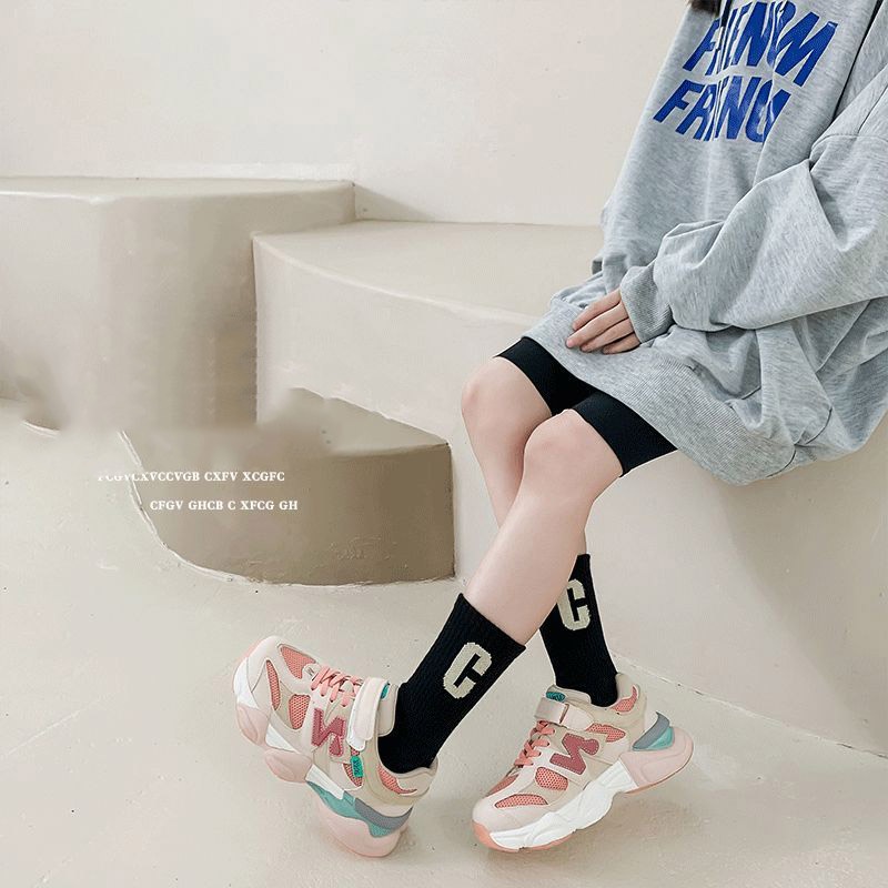 CATIMINI Tất Dài Trung Bình In Chữ Phong Cách Hàn Quốc Thời Trang Thu Đông Cho Bé