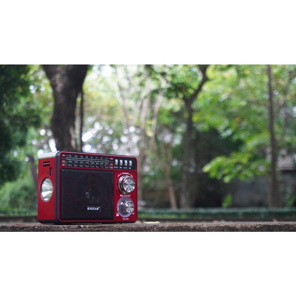 Đài FM RADIO KN-1030BT- Loa nghe nhạc kết hợp đài radio - Phong cách cổ điển vintage - sang trọng, bass trầm ấm