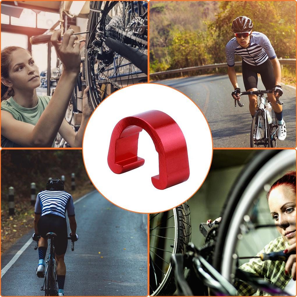 Set 10 Kẹp Cố Định Dây Phanh Xe Đạp Hình Chữ C Bằng Hợp Kim Nhôm Chắc Chắn