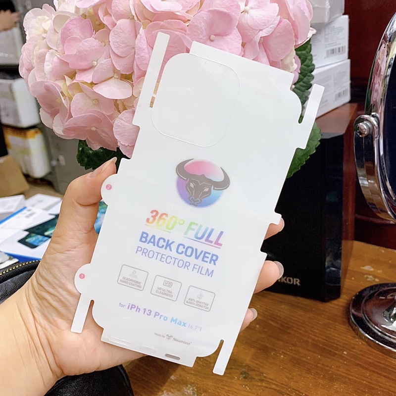 Miếng dán PPF trong bảo vệ mặt lưng và viền máy chống trầy xước cho iP 7Plus/8Plus/X/Xsmax/11/11Promax/12/12Promax