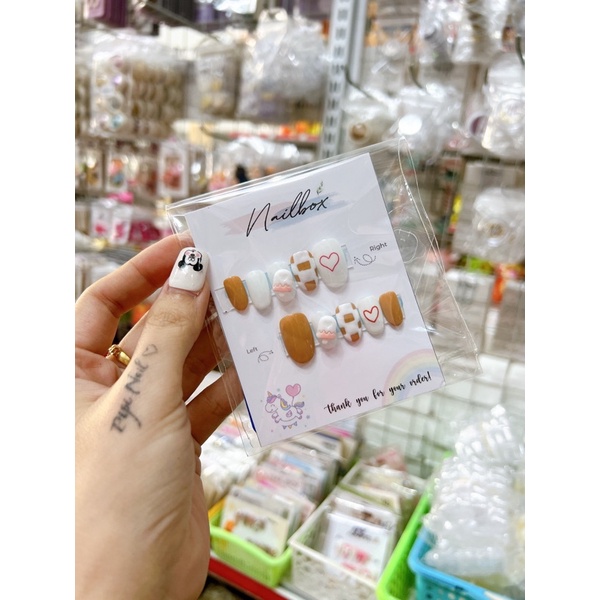 móng giả que kem cute