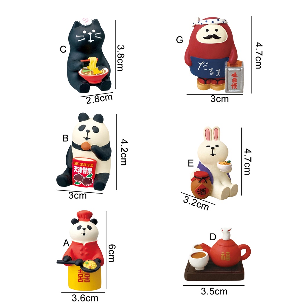 Đồ trang trí Tượng Hoạt Hình Mini Bằng Nhựa Resin Để Bàn Trang Trí Nội Thất