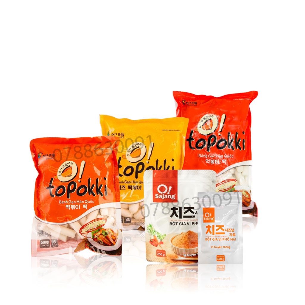 Bánh gạo Hàn Quốc Tokbokki O!Sajang bịch 1kg