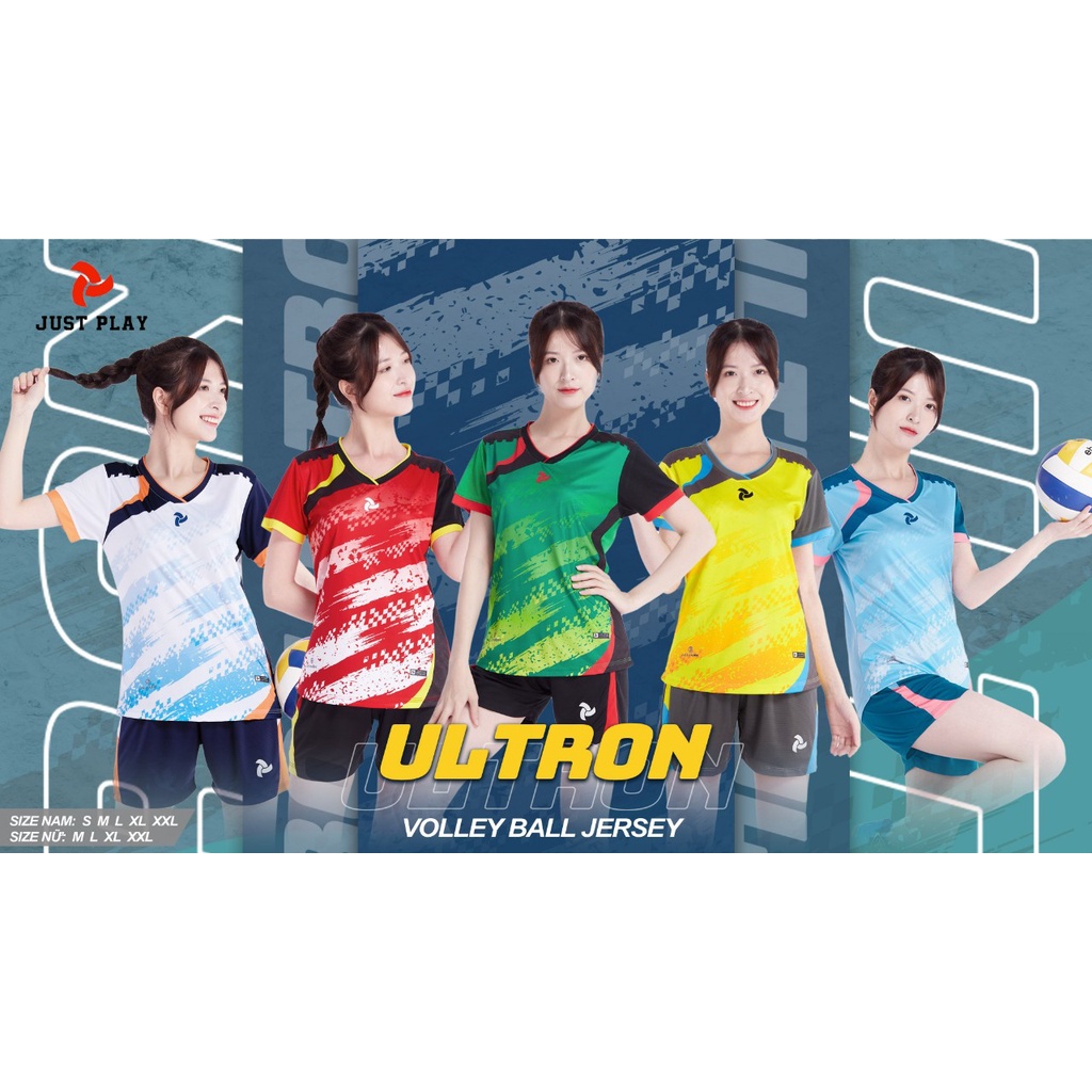 Bộ Bóng Chuyền Nữ Ultron 2022 Full 5 Màu Đẹp Mê