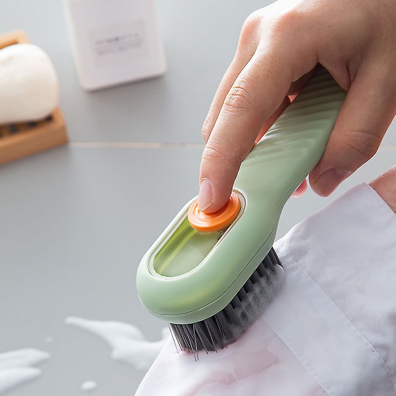 Bàn Chải Vệ Sinh Giày Dạng Lỏng Mềm Với Tay Cầm Dài Tiện Dụng