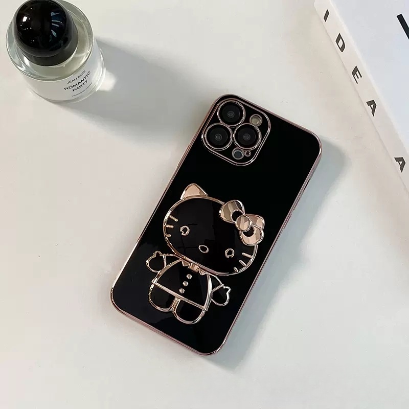 Ốp Điện Thoại Tráng Gương Họa Tiết Mèo Hello Kitty Cho Xiaomi Redmi Note 12 Pro Note 11 Pro Note 10 Pro Redmi 10C 10S 11S