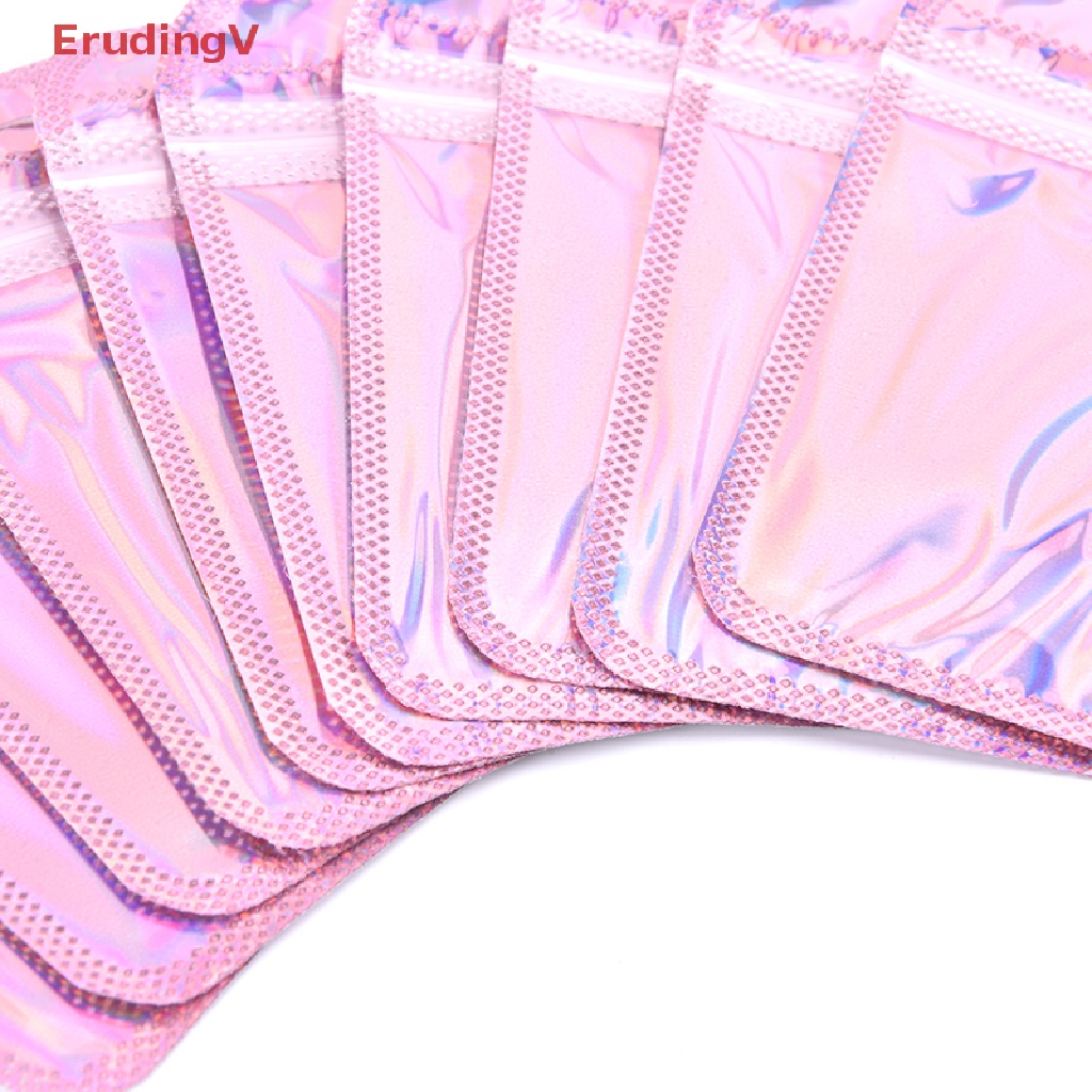 [ErudingV] Set 50 Túi Đựng Mỹ Phẩm Phẳng Mini 4 Kiểu Màu Laser