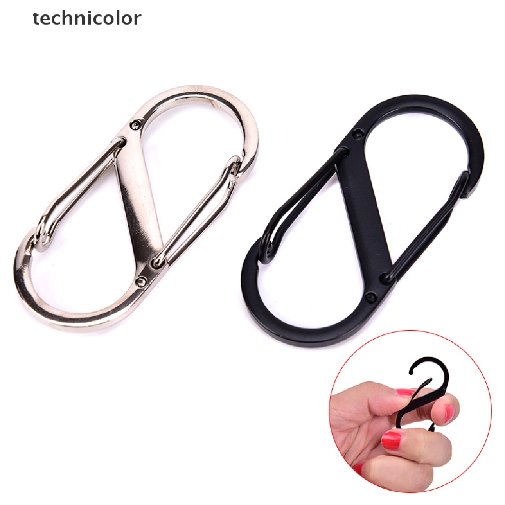 1 Móc Khóa Chữ S Bằng Thép Không Gỉ Nhiều Màu Sắc Dùng Trong Hoạt Động Ngoài Trời