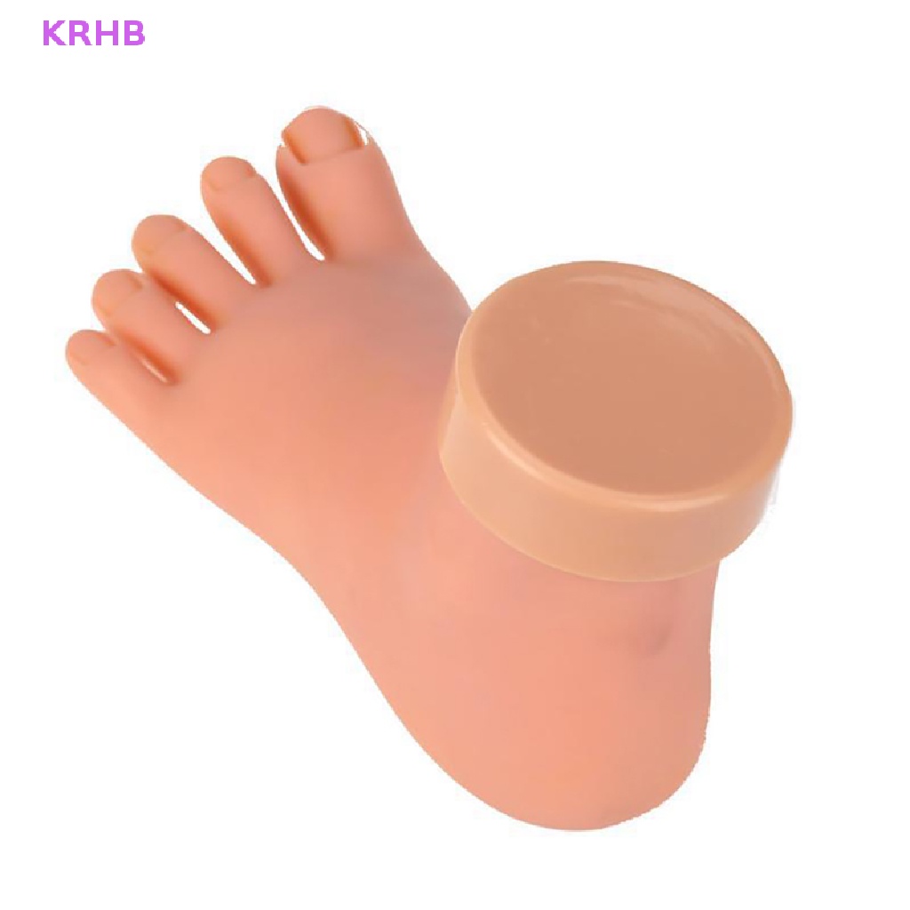 Mô Hình Bàn Chân Nhựa Mềm Linh Hoạt Luyện Tập Làm Móng Nghệ Thuật Mới