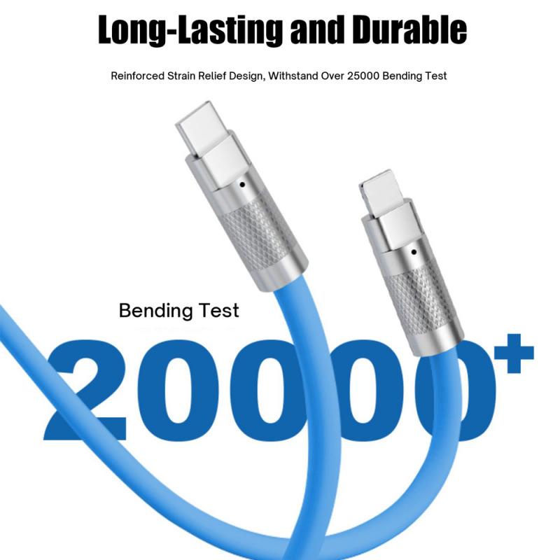 Dây Sạc Type C Nhanh 120W 6A Hợp Kim Kẽm Và Silicon Micro USB Dây Cáp Sạc Nhanh for iphone xiaomi