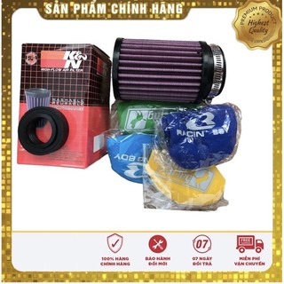 Lọc gió trụ kn 1280 - pô e trụ k&n 1:1 gắn mọi bình xăng con