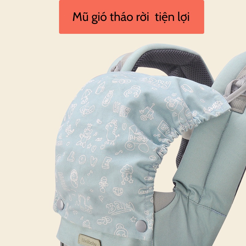 Địu Em Bé Cao Cấp Nhiều Tư Thế Có Thể Ngồi Chống Gù An Toàn Cho Bé Từ 0 Đến 36 Tháng Tuổi Địu Ngồi Cho Bé Có Đỡ Cổ