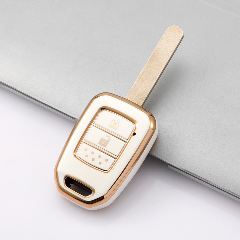 Bao Da, Ốp Bảo Vệ, Vỏ Bọc Chìa Khóa Thông Minh Cho Xe Honda Brio, City, Civic 2014-2018 Chìa Khoá Cơ