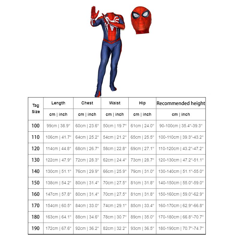 Adult Kids PS4 Insomniac Spider-man Cosplay Costume 3D Print Spidey Zentai Suit