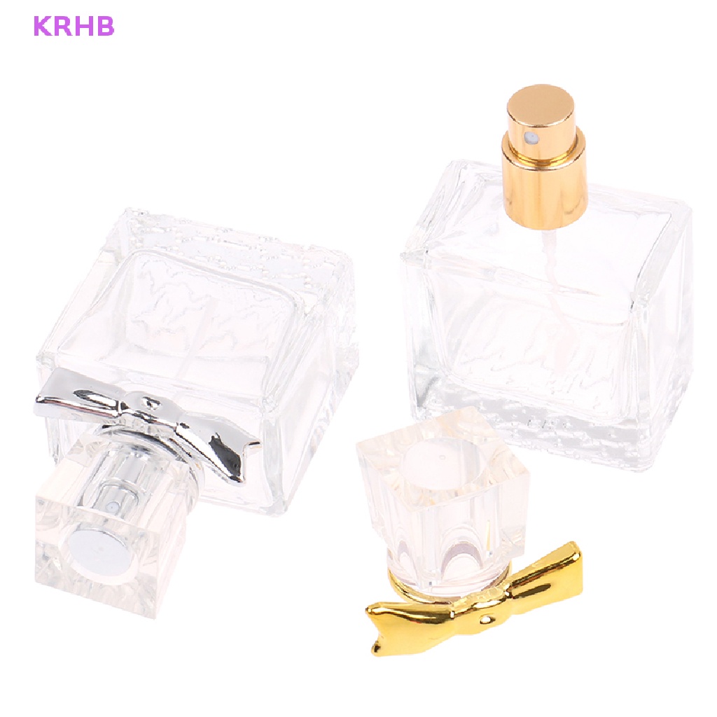 Chai Thủy Tinh Rỗng Trong Suốt Hình Vuông 30ml Dùng Đựng Mỹ Phẩm Mới