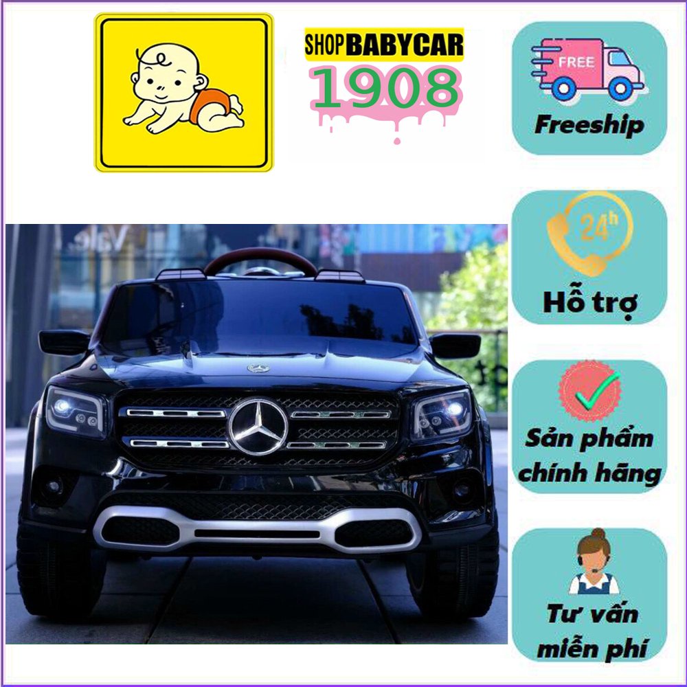 Ô tô điện trẻ em Mercedes AMG BDQ1201 BABY CAR 1908 ghế da sơn tĩnh điện.