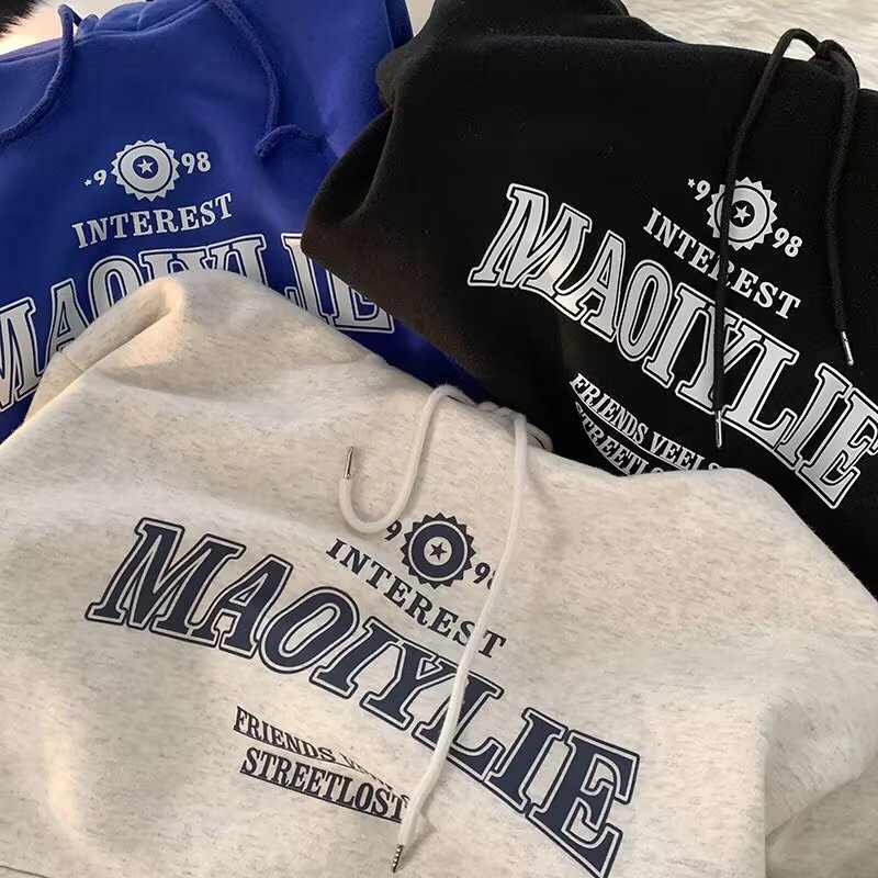 Áo hoodie In Chữ Phong Cách Hiphop Đường Phố Cho Nam