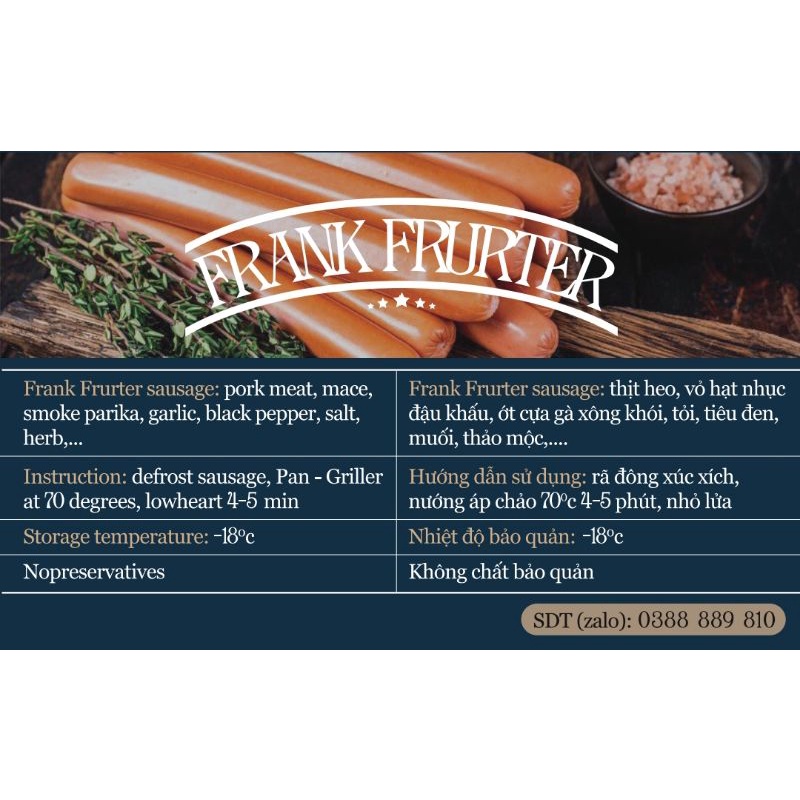 Frank Frurter Sausage