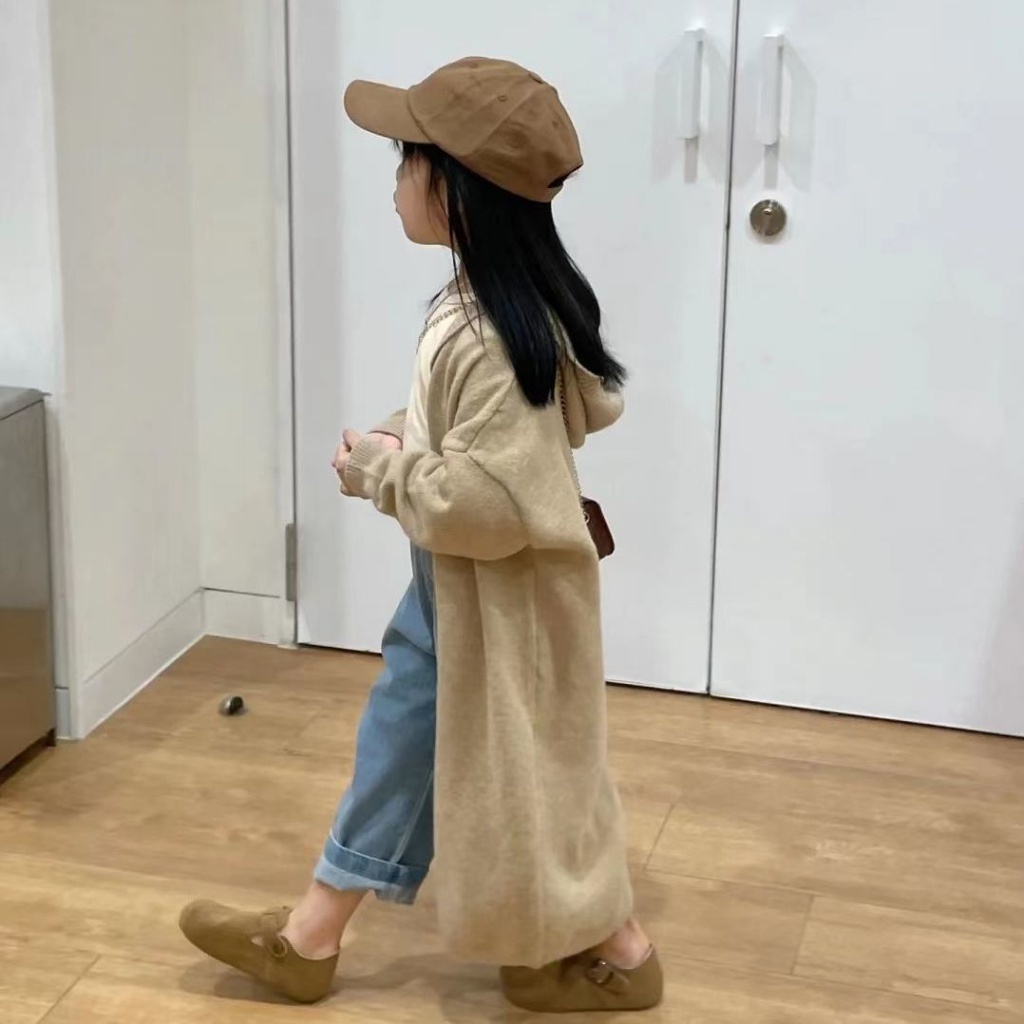 Áo Khoác Cardigan Dệt Kim Dáng Dài Có Mũ Trùm Thời Trang Thu Đông Phong Cách Mới 2022 Cho Nữ