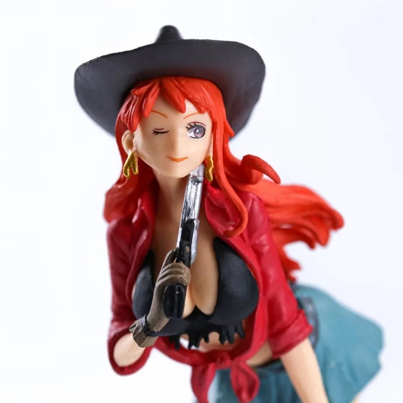 Mô Hình Nhân Vật Monkey.D.Luffy Cowboy Luffy Nami Trong Phim Hoạt Hình One Piece Bằng PVC