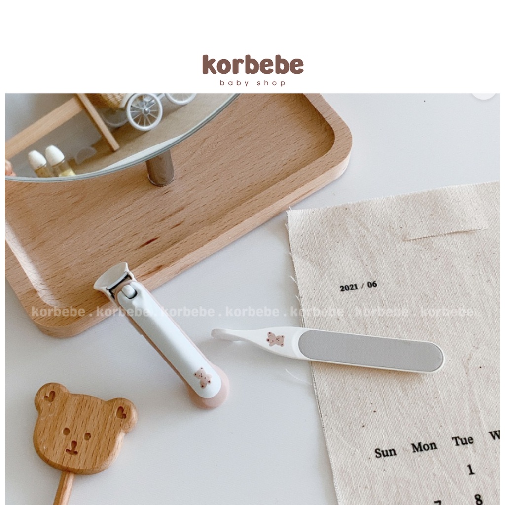 Set bấm móng tay kèm dũa cao cấp cho bé Dottodot x Bocas Hàn Quốc