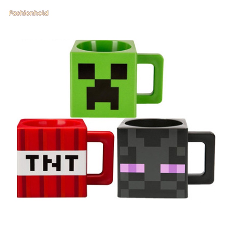 Cốc Uống Cà Phê Hình Vuông In Hình Nhân Vật Game Minecraft 3D Dung Tích 230ml 230ml