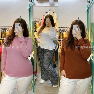 Sale outlet - Áo ana cổ tròn bigsize thun gân