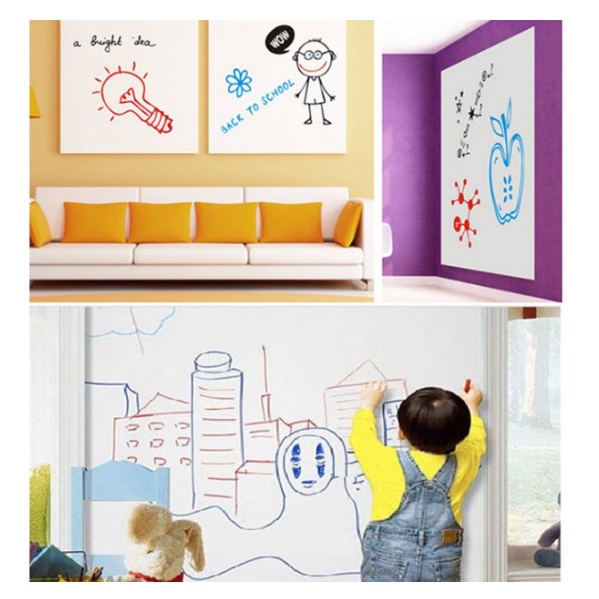 Decal bảng trắng viết bằng bút lông nhiều size