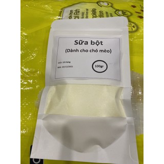 1 gói 100gr- Sữa bột cho  thú cưng Bio zip