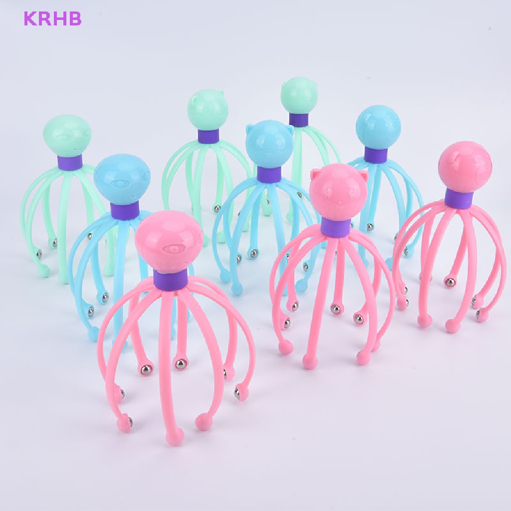 1 Dụng Cụ Mát Xa Da Đầu Hình Đầu Bạch Tuộc Giúp Giảm Căng Thẳng Mới