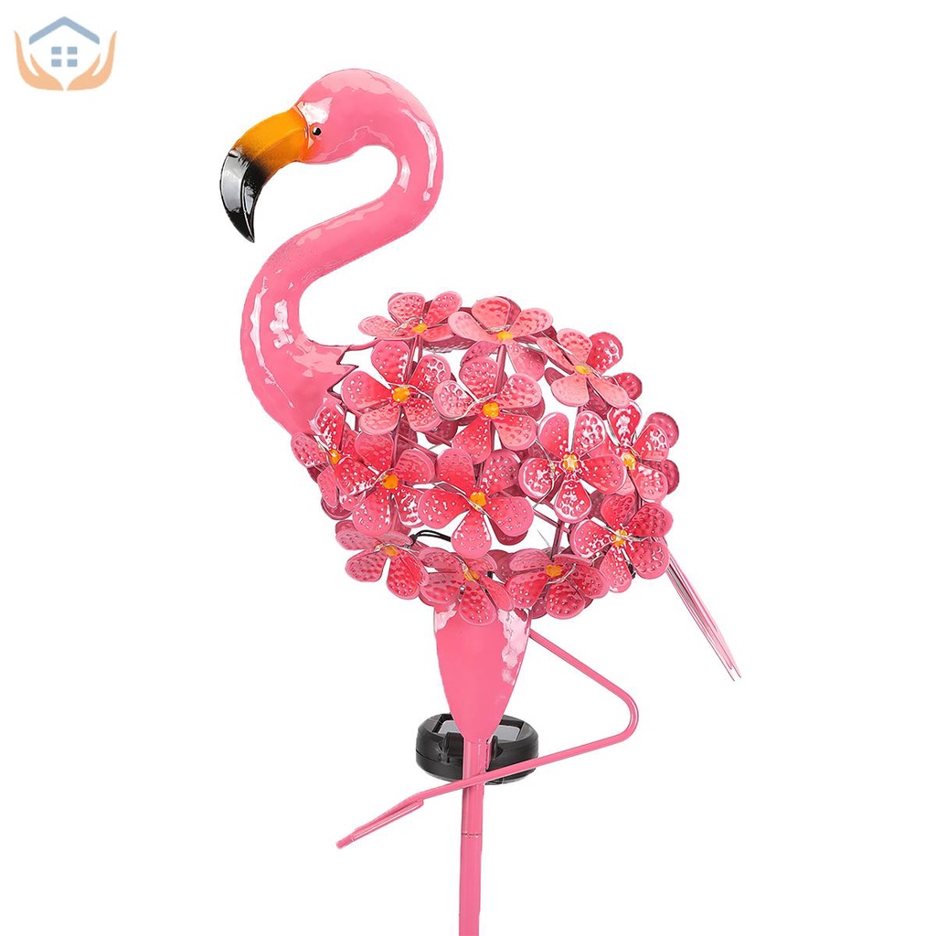 Đèn Hồng Hạc Năng Lượng Mặt Trời Trang Trí Sân Vườn Kèm Đèn LED Chống Thấm Nước Tkc7214