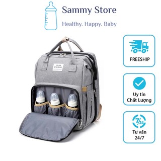 Balo Bỉm Sữa Di Động Đa Năng Sunshine Cho Mẹ Tích Hợp Nôi Di Động Cho Bé Túi Đựng Đồ Sơ Sinh Chất Liệu Vải Cao Cấp
